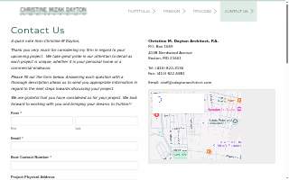 Christine M. Dayton Architect, P.A. website