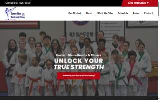 Eastern Shore Karate & Fitness website