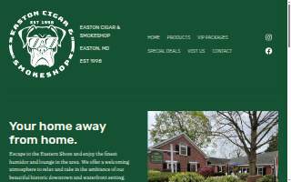 Easton Cigar & Smoke Shop website