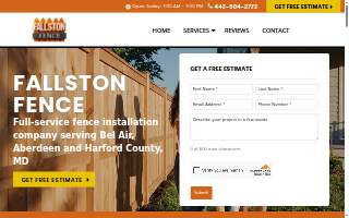 Fallston Fence website