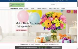 Flowers by Fiore website