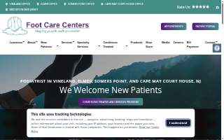 Foot Centers of Maryland website