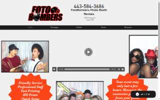Fotobombers Photo Booth Rentals website
