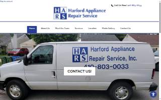 Harford Appliance Repair Service website