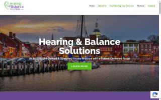 Hearing & Balance Solutions, LLC website