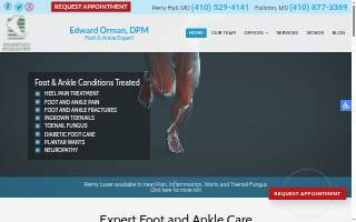 Honeygo Podiatry of Edgewood website