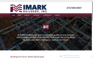 Imark Builders website