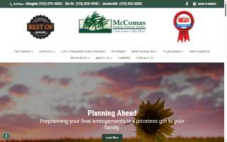 McComas Family Funeral Home website