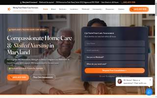 Rising Star Home Care Services website