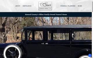 Slack Funeral Home PA of Edgewood website