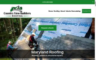 Country View Builders Roofing website