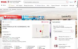 CVS of Eldersburg website