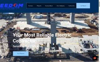 Freedom Electric Contractor website
