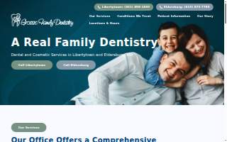 Grosso Family Dentistry website