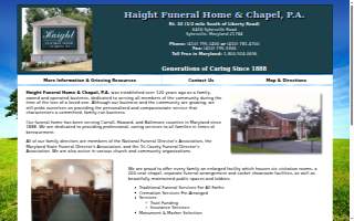Haight Funeral Home and Chapel website
