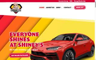 Shiney's Car Wash website