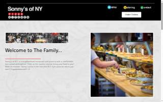 Sonny's NY Pizza website