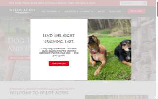 Wilde Acres website