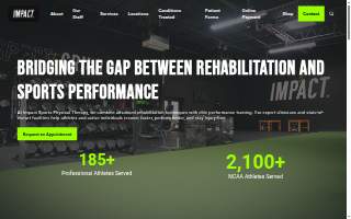 Impact Sports Physical Therapy website