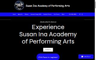 Susan Ina Dance Studio website
