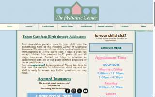 The Pediatric Center website