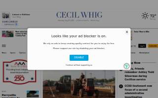 Cecil County Print Co. website