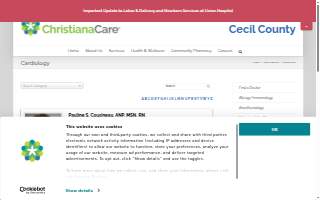 ChristianaCare Cardiology at Elkton website