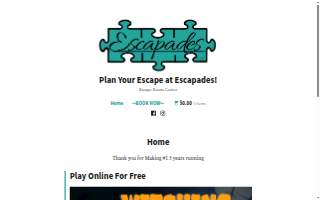 Escapades LLC website