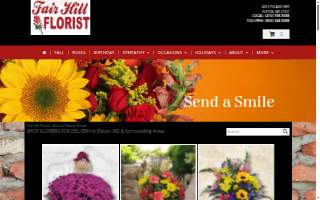 Fair Hill Florist website