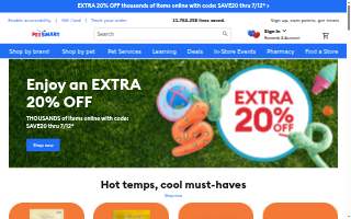 Pet Supplies Plus of Springfield website