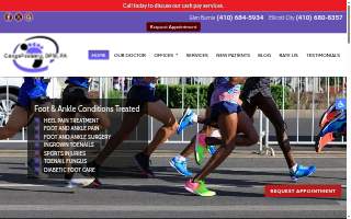 Cange Podiatry DPM, PA of Ellicott City website