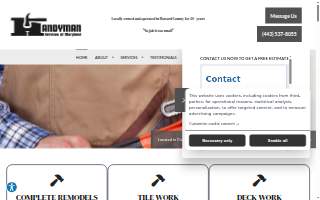 Handyman Services of MD, Inc. website