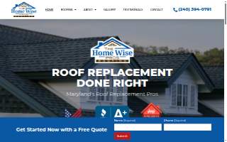 The Home Wise Pros website