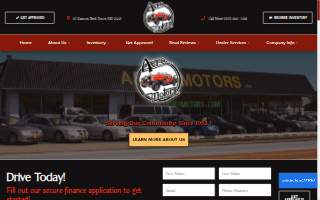 Aero Motors Used Car Sales website