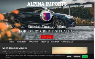 Alpina Imports website