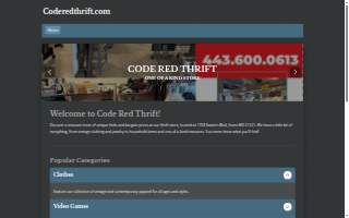 Code Red Thrift website