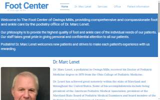 Foot Centers of Maryland website