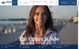 Envue Eye & Laser Center website