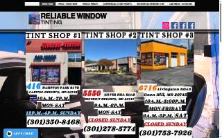 Reliable Window Tint website