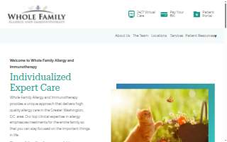 Whole Family Allergy & Immunotherapy LLC of Fort Washington website