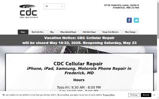 CDC Cellular Repair Services, LLC website