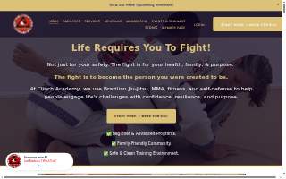 Clinch Academy website