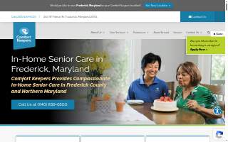 Comfort Keepers of Frederick website