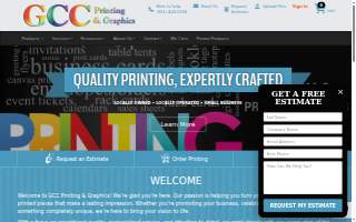 GCC Printing & Graphics website