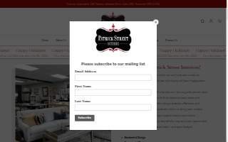 Patrick Street Interiors website