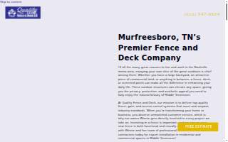 Quality Fence & Deck, Inc. website