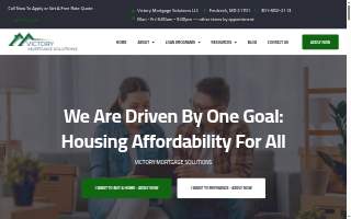 Victory Mortgage Solutions website