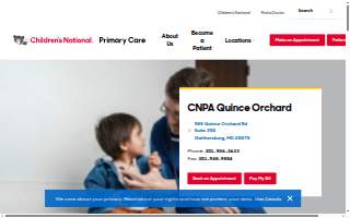 Children's National Pediatricians & Associates Quince Orchard of Gaithersburg website