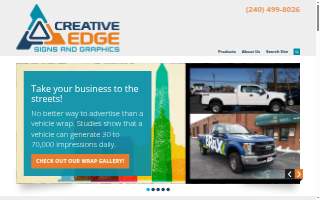 Creative Edge Signs and Graphics website