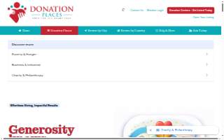 Donation Nation website